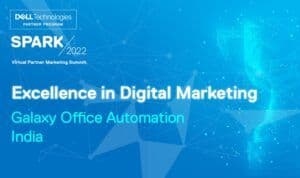Galaxy awarded "Excellence in Digital Marketing" 2022