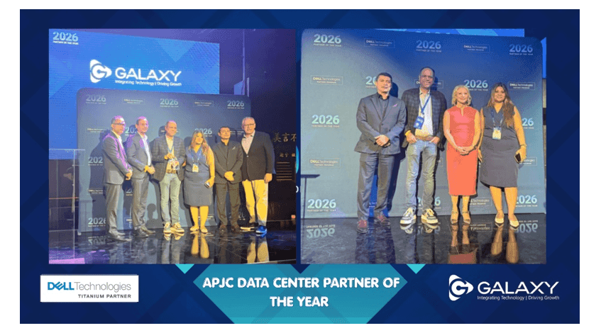 Galaxy Awarded the APJC Data Center Partner of the Year at Dell Technologies World 2026