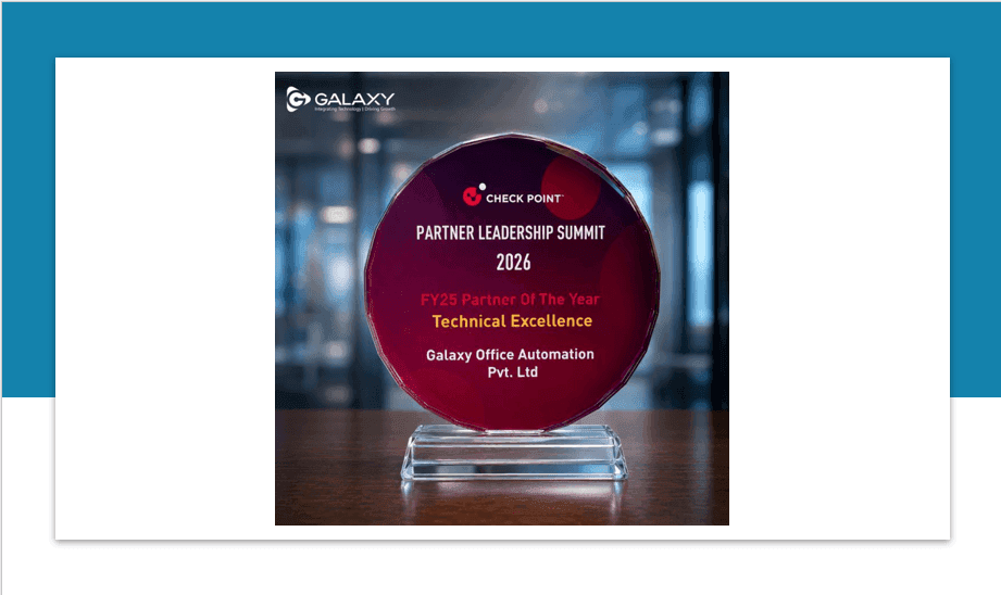Galaxy Awarded FY25 Partner of the Year for Technical Excellence by Check Point