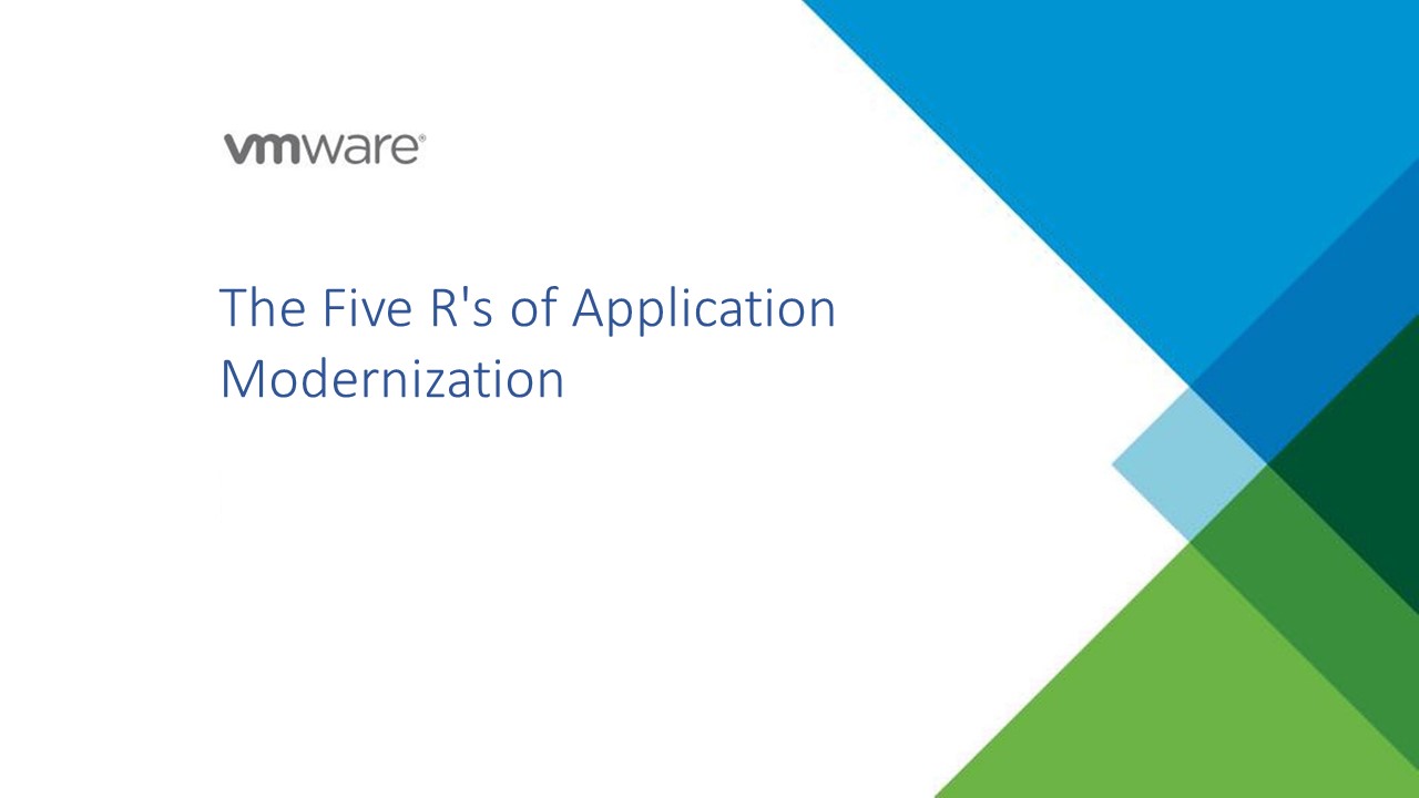 The Five R’s Of Application Modernization